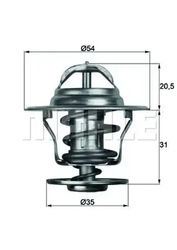 Thermostat 71d mahle - thermostat, 13