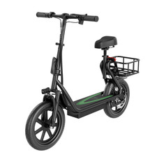 LADPED 500W 14" Foldable Electric Scooter LPBS w/Adjustable Seat & Basket 25km/h