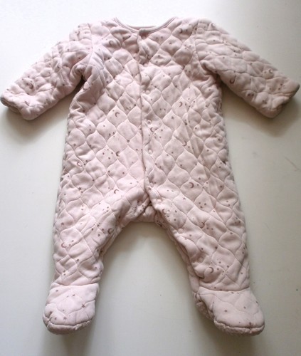 Pink stars moon padded - stars,