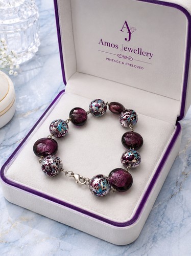 Vintage purple art glass - vintage,