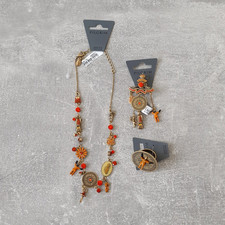 PILGRIM 3 SET NECKLACE BROOCH