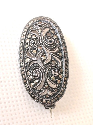 Vintage silver marcasite - silver,