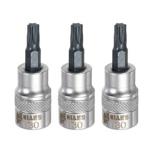 3pcs torx bit socket t30 - torx, 3/8"