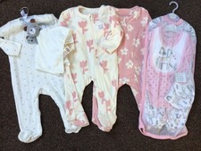 Bundle of baby girls clothes
