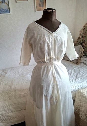 Antique edwardian white cotton - antique,