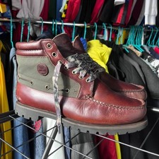 Vintage Timberland Gore-tex Moc Toe Chukka Brown Outdoor Rap Boots Sz 10.5W