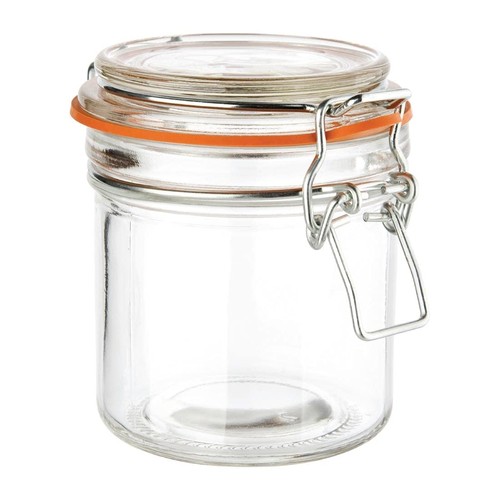 Glass preserve jars - preserve, clip