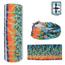 Brook Trout Pattern Neck Tube, Face Mask, Multifunctional Headwear - NEW