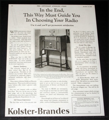 1926 old magazine print - print, ad