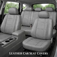 Car Seat Covers Grey Leather