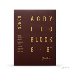 Jackson's : Acrylic Paper : Block : 290gsm : 15 Sheets  : 6x8in