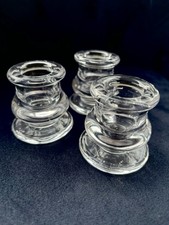 Glass Dinner Candle Holders X40