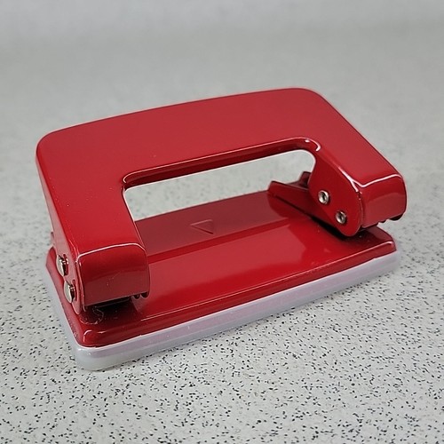 Vintage red retro desk hole - red,
