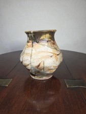 Vintage Multicoloured Studio Pottery Artist Signed Vase Isle Of Mull Scotland 