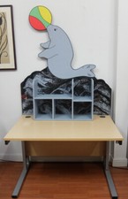 Desk Childs Bedroom Shelving Shelf Kids Childrens Nursery Office Seal Storage