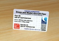 CAA Drone Flyer ID Card -PVC- Operator ID - UK Fast Dispatch