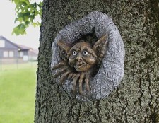 Goblin Tree Peeker Garden Ornament Trunk Decor Ogre Harry Potter Dobby Head Gift