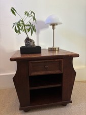 Vintage Oak Side Table Drawer