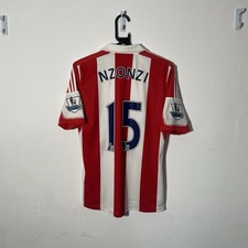 Stoke City 2013-14 Home Shirt NZONZI 15 S (EXCELLENT) Football Shirt Adidas Kit