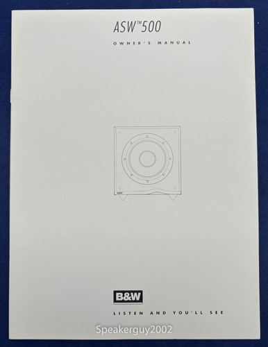 Original bowers wilkins - b&w, &