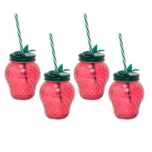 Pack strawberry glass - pack, of