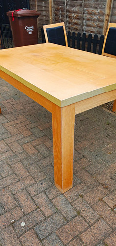 Light wood rectangular dining - rectangular,