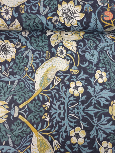 Blue tapestry strawberry thief - tapestry,