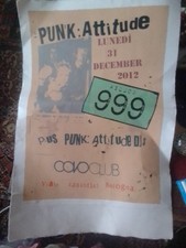 Punk Poster 999 Logo Pistols