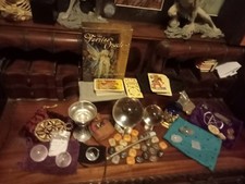 Huge Vintage Collection Of Wiccan, Occult, Witchcraft, Crystal BallsTarot Cards 