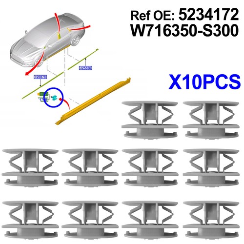 10x side skirt sill moulding - side,