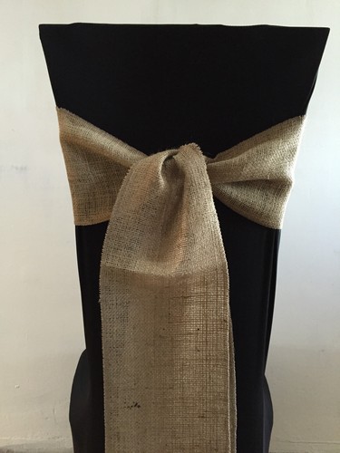 Hessian burlap rustic chair - hessian,