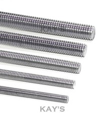 ALL THREAD THREADED ROD BAR CHOICE OF STUD CONNECTORS NUTS NYLOCS WASHERS ZINC 