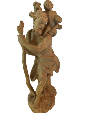 Saint christopher wooden - saint,