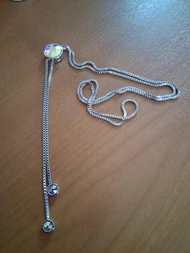 Lariat necklace set with - lariat,