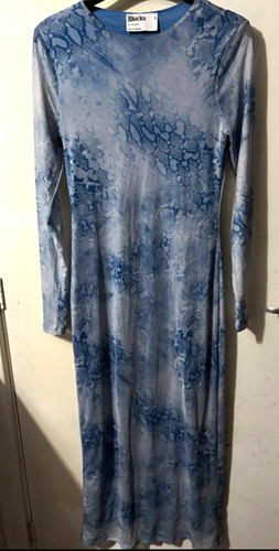 Primark blue snake print mesh - snake,