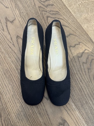 Prada vintage satin pumps - vintage,