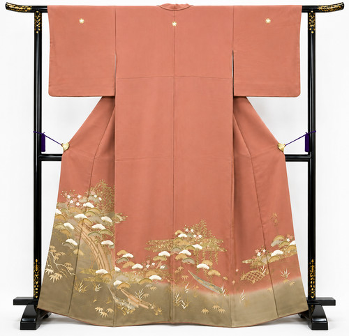 Japan irotomesode kimono - irotomesode,