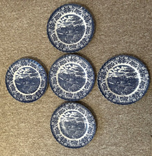 FIVE Vintage Olde Country Castles Plates