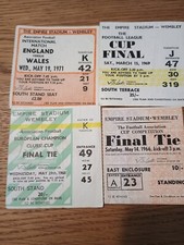 Mint condition Old Wembley Ticket stubs