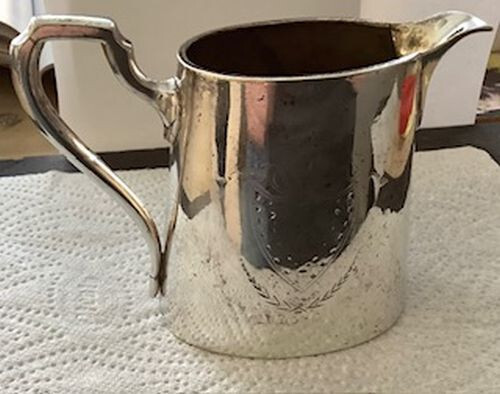 Antique engraved plated metal - antique,