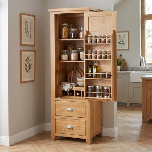 Pantry cupboard cheshire oak - pantry,