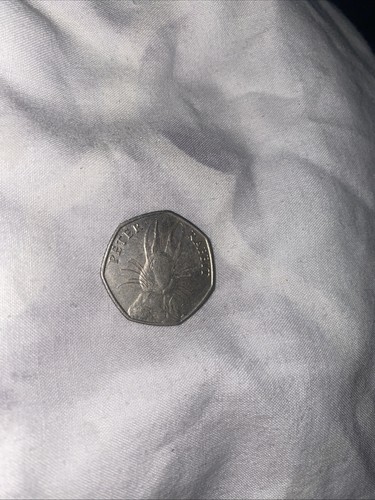 2016 peter rabbit 50p coin - 50p,