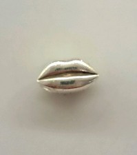 TRUTH sterling silver PK 925 Lips Mouth bracelet charm 