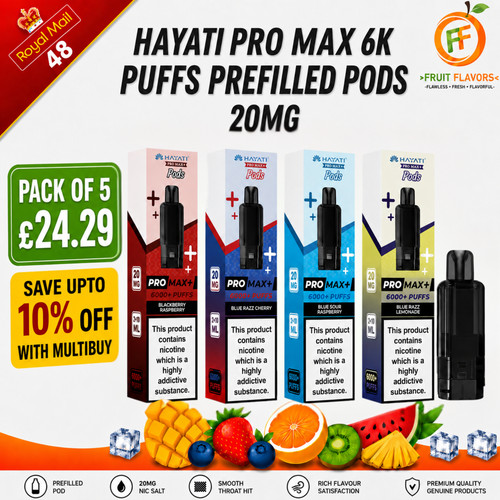 Hayati pro max plus - 6k, pods