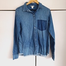 H&M denim shirt uk 10 Blue