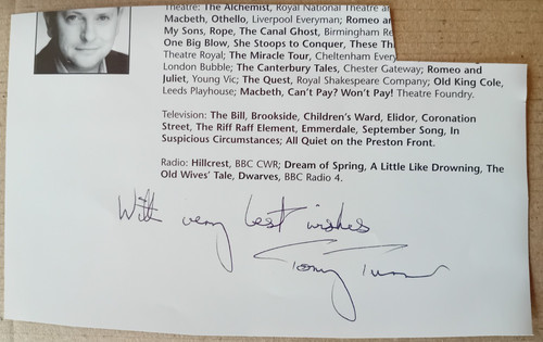 Original autograph tony - autograph,