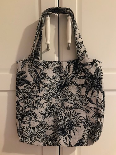 Animal design cotton grey - , tote