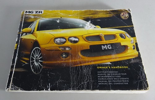 Owner manual handbook zr - mg,