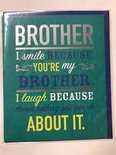 Brother Birthday Card  I SMILE