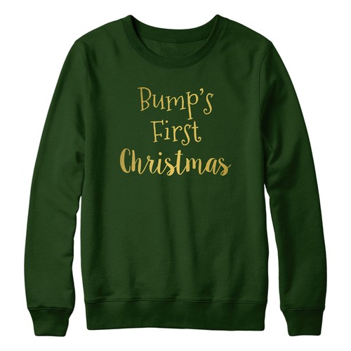 Bumps first christmas - christmas, jumper